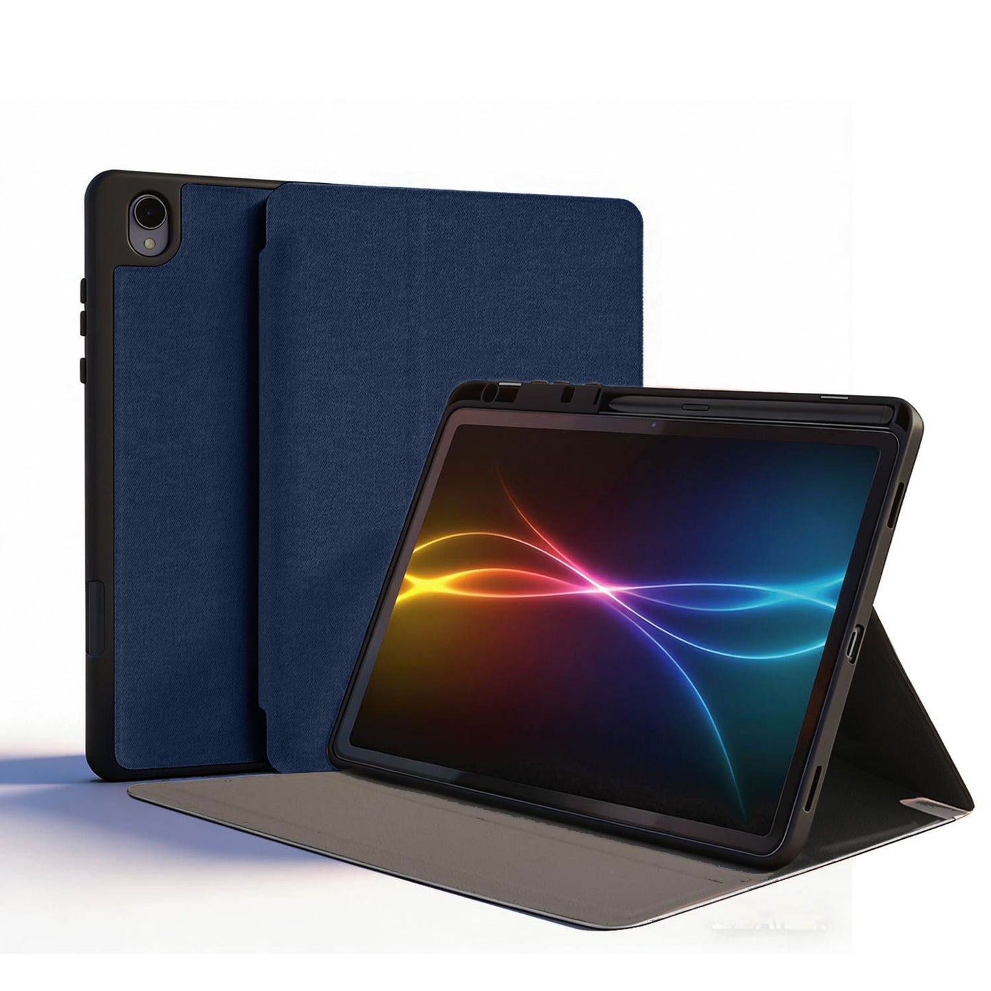 TECHGEAR Smart Case for Samsung Galaxy Tab S11 11" (SM-X730 / SM-X736) – Slim PU Leather Folio Stand with S Pen Holder & Auto Wake Sleep