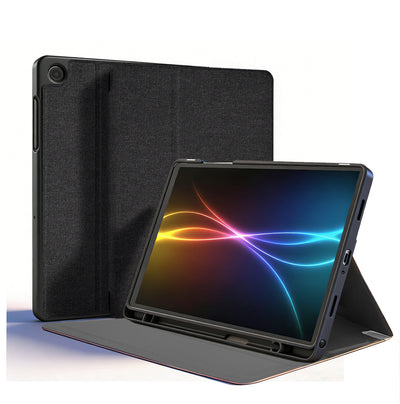 TECHGEAR Smart Case for Samsung Galaxy Tab A11+ / A11 Plus 11" (SM-X230 / SM-X236) – Slim PU Leather Folio Stand with Stylus Holder & Auto Wake Sleep