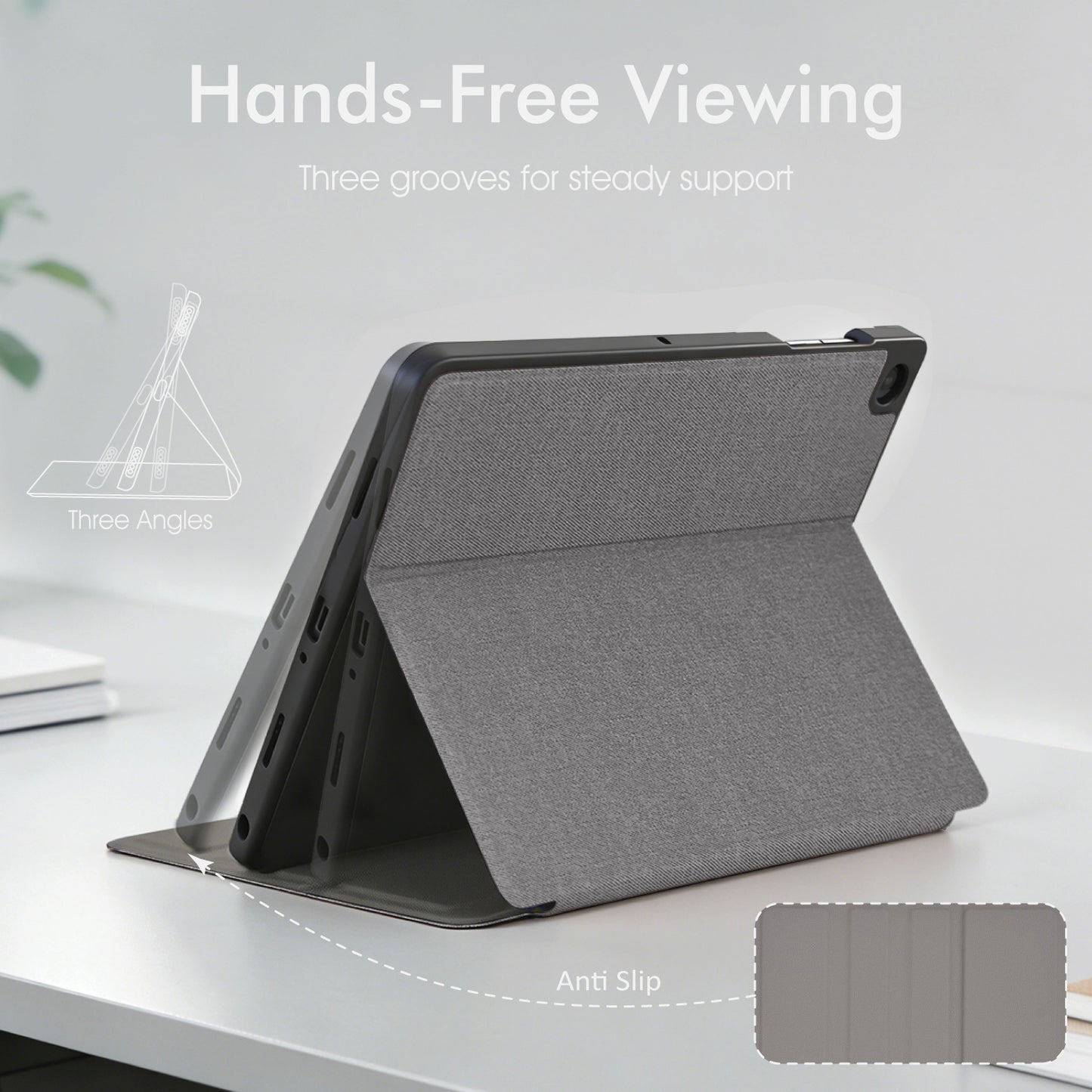 TECHGEAR Smart Case for Samsung Galaxy Tab A11+ / A11 Plus 11" (SM-X230 / SM-X236) – Slim PU Leather Folio Stand with Stylus Holder & Auto Wake Sleep