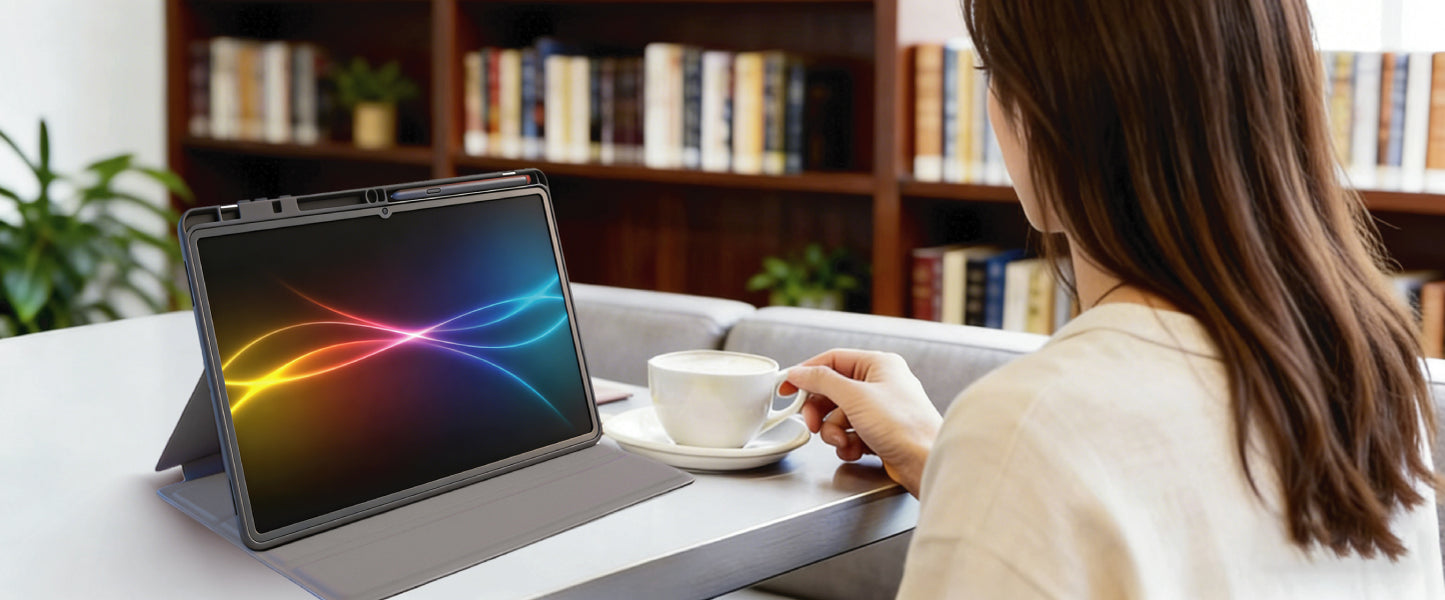 TECHGEAR Smart Case for Samsung Galaxy Tab S11 Ultra 14.6" (SM-X930 / SM-X936) – Slim PU Leather Folio Stand with S Pen Holder & Auto Wake Sleep