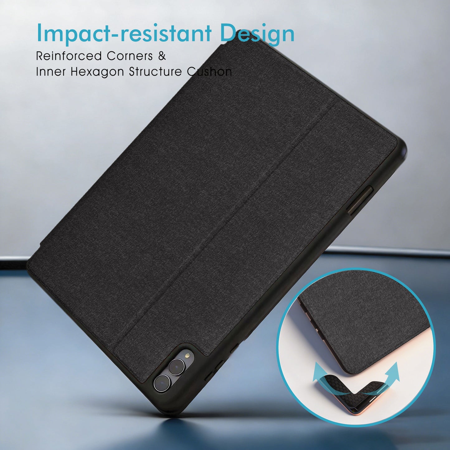 TECHGEAR Smart Case for Samsung Galaxy Tab S11 Ultra 14.6" (SM-X930 / SM-X936) – Slim PU Leather Folio Stand with S Pen Holder & Auto Wake Sleep