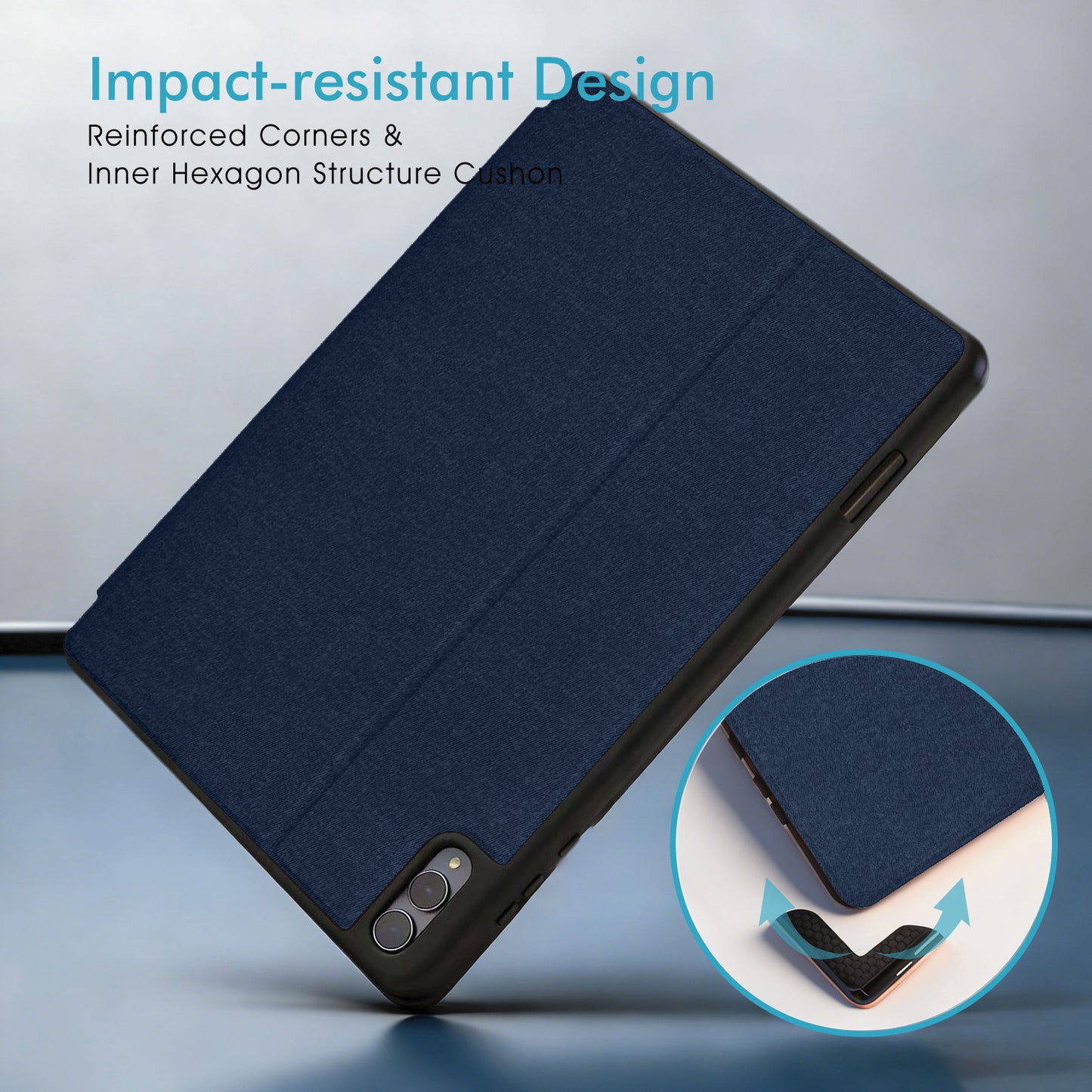 TECHGEAR Smart Case for Samsung Galaxy Tab S11 Ultra 14.6" (SM-X930 / SM-X936) – Slim PU Leather Folio Stand with S Pen Holder & Auto Wake Sleep