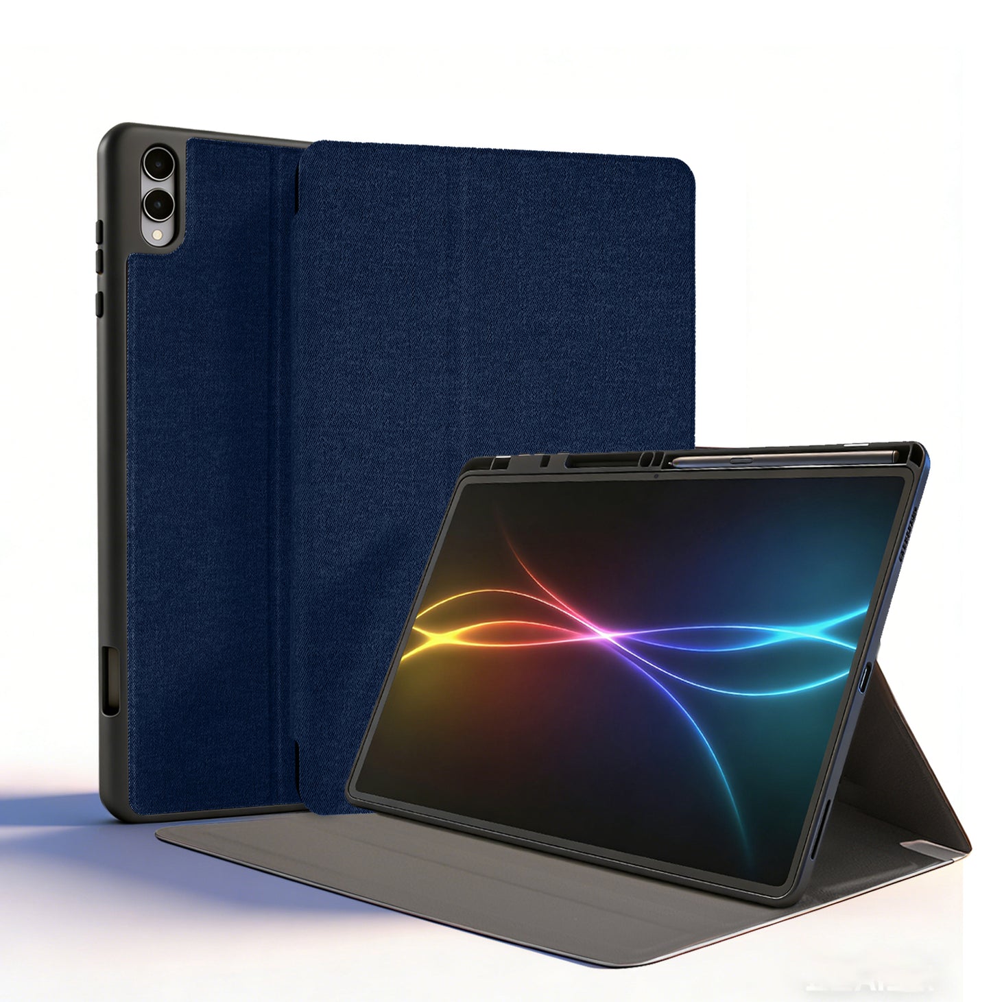 TECHGEAR Smart Case for Samsung Galaxy Tab S11 Ultra 14.6" (SM-X930 / SM-X936) – Slim PU Leather Folio Stand with S Pen Holder & Auto Wake Sleep