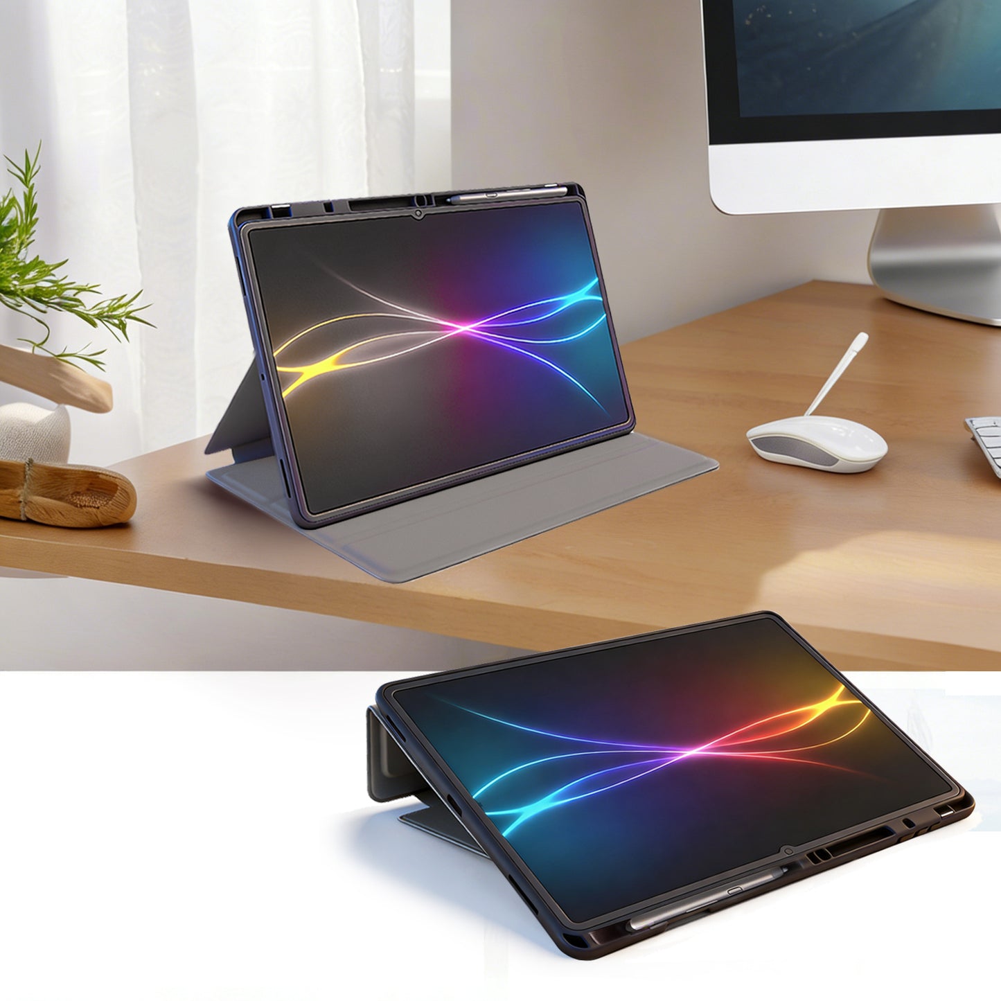 TECHGEAR Smart Case for Samsung Galaxy Tab S11 Ultra 14.6" (SM-X930 / SM-X936) – Slim PU Leather Folio Stand with S Pen Holder & Auto Wake Sleep