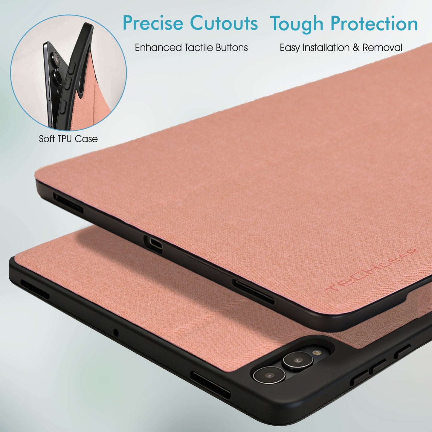 TECHGEAR Smart Case for Samsung Galaxy Tab S11 Ultra 14.6" (SM-X930 / SM-X936) – Slim PU Leather Folio Stand with S Pen Holder & Auto Wake Sleep