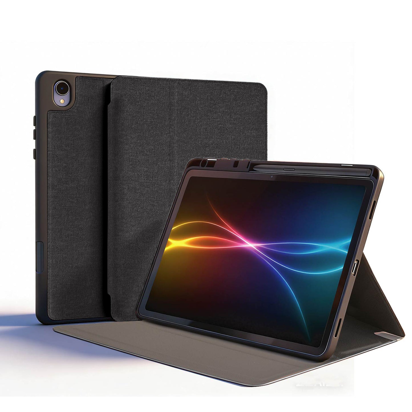 TECHGEAR Smart Case for Samsung Galaxy Tab S11 11" (SM-X730 / SM-X736) – Slim PU Leather Folio Stand with S Pen Holder & Auto Wake Sleep