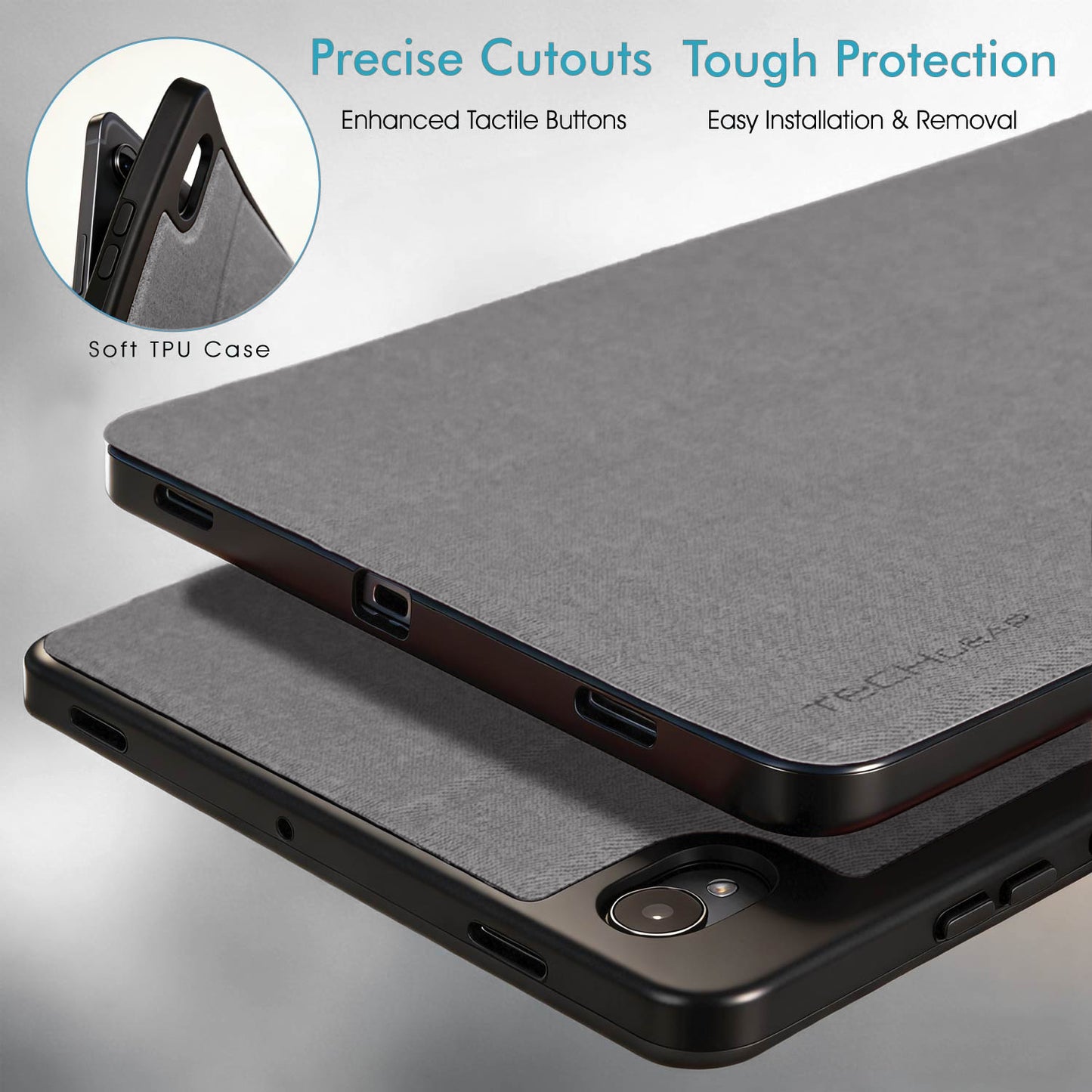 TECHGEAR Smart Case for Samsung Galaxy Tab S11 11" (SM-X730 / SM-X736) – Slim PU Leather Folio Stand with S Pen Holder & Auto Wake Sleep