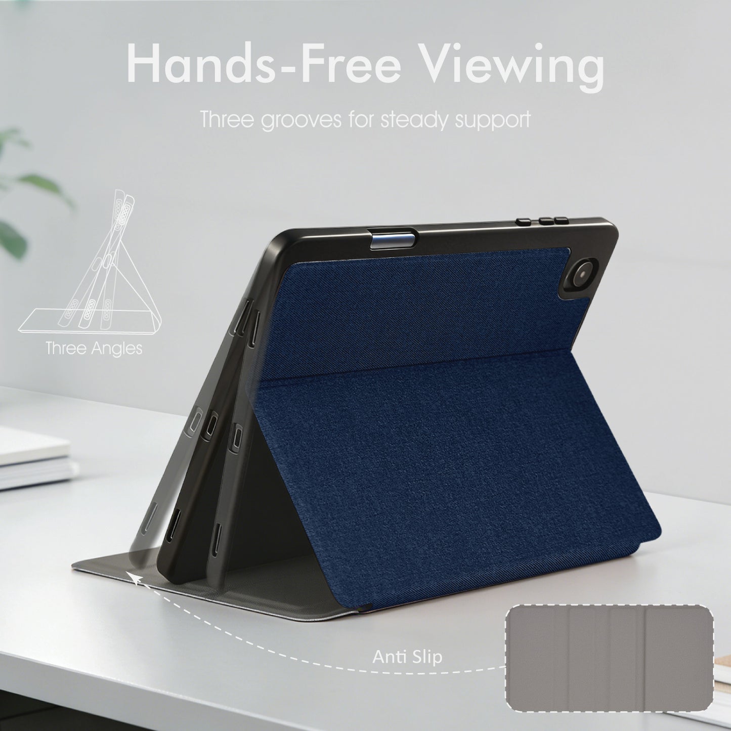 TECHGEAR Smart Case for Samsung Galaxy Tab S11 11" (SM-X730 / SM-X736) – Slim PU Leather Folio Stand with S Pen Holder & Auto Wake Sleep