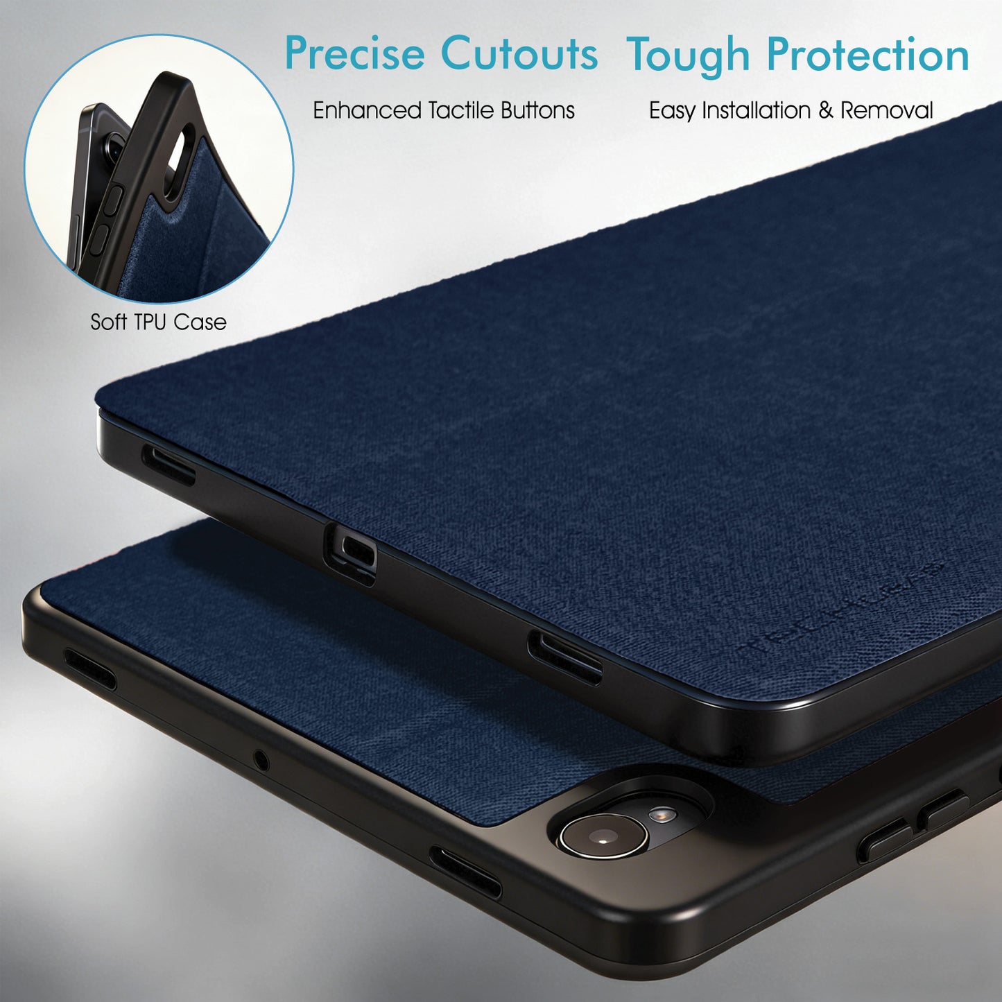 TECHGEAR Smart Case for Samsung Galaxy Tab S11 11" (SM-X730 / SM-X736) – Slim PU Leather Folio Stand with S Pen Holder & Auto Wake Sleep