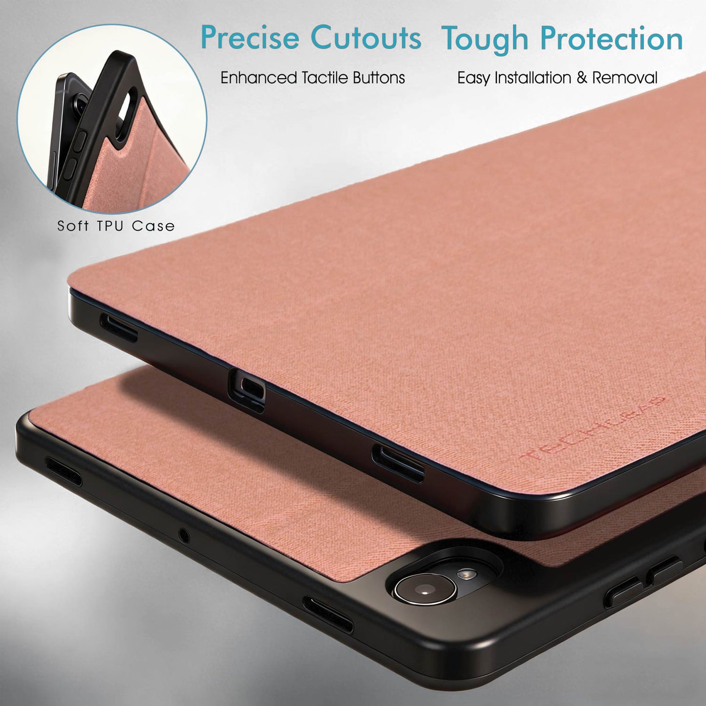 TECHGEAR Smart Case for Samsung Galaxy Tab S11 11" (SM-X730 / SM-X736) – Slim PU Leather Folio Stand with S Pen Holder & Auto Wake Sleep