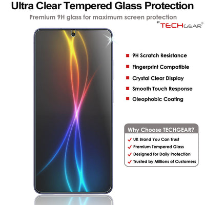 TECHGEAR Tempered Glass Screen Protector for Samsung Galaxy S26 Ultra 5G - 9H Toughened Glass, Crystal Clear Display, Easy-Clean Surface, Case Friendly (1 Pack / 2 Pack / 3 Pack) (Copy) (Copy)