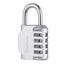 SharkByte Heavy Duty 4-Dial Combination Padlock – Weatherproof Outdoor Lock for Gym, School, Shed, Storage, Cabinet & Toolbox (1 / 2 / 3 / 4 Pack)