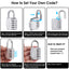 SharkByte Heavy Duty 4-Dial Combination Padlock – Weatherproof Outdoor Lock for Gym, School, Shed, Storage, Cabinet & Toolbox (1 / 2 / 3 / 4 Pack)