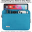 TECHGEAR AirShock Universal Tablet Sleeve | Shockproof Protective Sleeve Case for 7-13 Inch Tablets | Water-Resistant Oxford Fabric with Front Storage Pocket