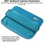 TECHGEAR AirShock Universal Tablet Sleeve | Shockproof Protective Sleeve Case for 7-13 Inch Tablets | Water-Resistant Oxford Fabric with Front Storage Pocket