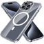 [Mag Fusion] Shockproof, Anti-Scratch, Slim & Light, Gel Bumper & Clear Hard Back Compatible with MagSafe Case Cover for iPhone 15 Pro 6.1"