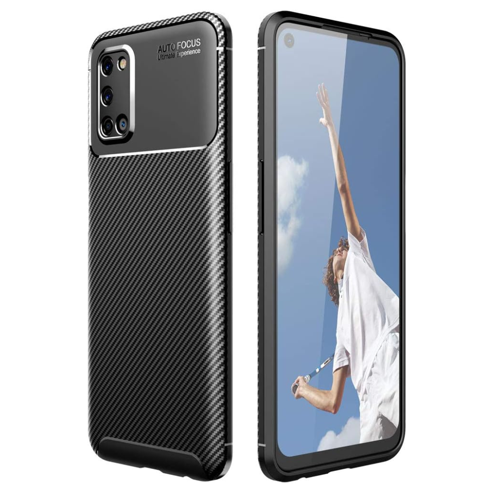 [CarbonFlex Case] Premium Shockproof Soft Slim Cover with Carbon Fibre Effect For Oppo A72 / A52 / A92
