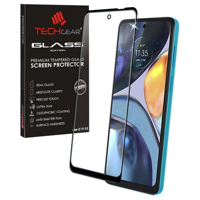 Motorola Moto G22 Full Coverage 3D Tempered Glass Screen Protectors