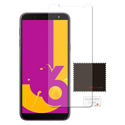 [5 Pack] TECHGEAR Screen Protectors for Galaxy J6 (SM-J600 Series) - Clear Lcd Screen Protectors Cover Guards Compatible with Samsung Galaxy J6 2018