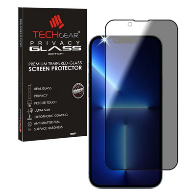 iPhone 14 Anti Spy, Privacy Full Coverage 3D Tempered Glass Screen Protectors