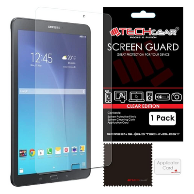 TECHGEAR Screen Protector for Samsung Galaxy Tab E 9.6 Inch - Clear Lcd Screen Protectors for Galaxy Tab E 9.6" (SM-T560, SM-T561, SM-T565)