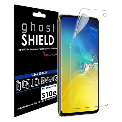 TECHGEAR Screen Protector fits Samsung Galaxy S10e [ghostSHIELD Edition] Genuine Reinforced TPU film Screen Protector s [FULL Screen Coverage]