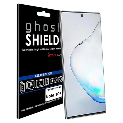 TECHGEAR Screen Protector fit Samsung Galaxy Note 10 Plus [ghostSHIELD Edition] Reinforced TPU film Screen Protector [FULL Screen Coverage]