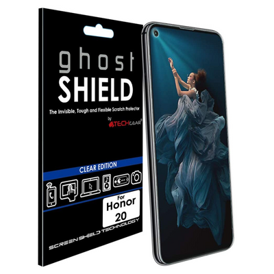 TECHGEAR [Pack of 2] Screen Protectors for Honor 20 and Huawei Nova 5T [ghostSHIELD Edition] Reinforced TPU film Screen Protector with FULL Screen