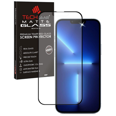 iPhone 14 Anti Glare, Matte Full Coverage 3D Tempered Glass Screen Protectors