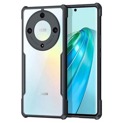 [Fusion Armour Case] Premium Hybrid Tough Heavy Duty, Clear Back, Bumper Case for Honor Magic 5 Lite 5G
