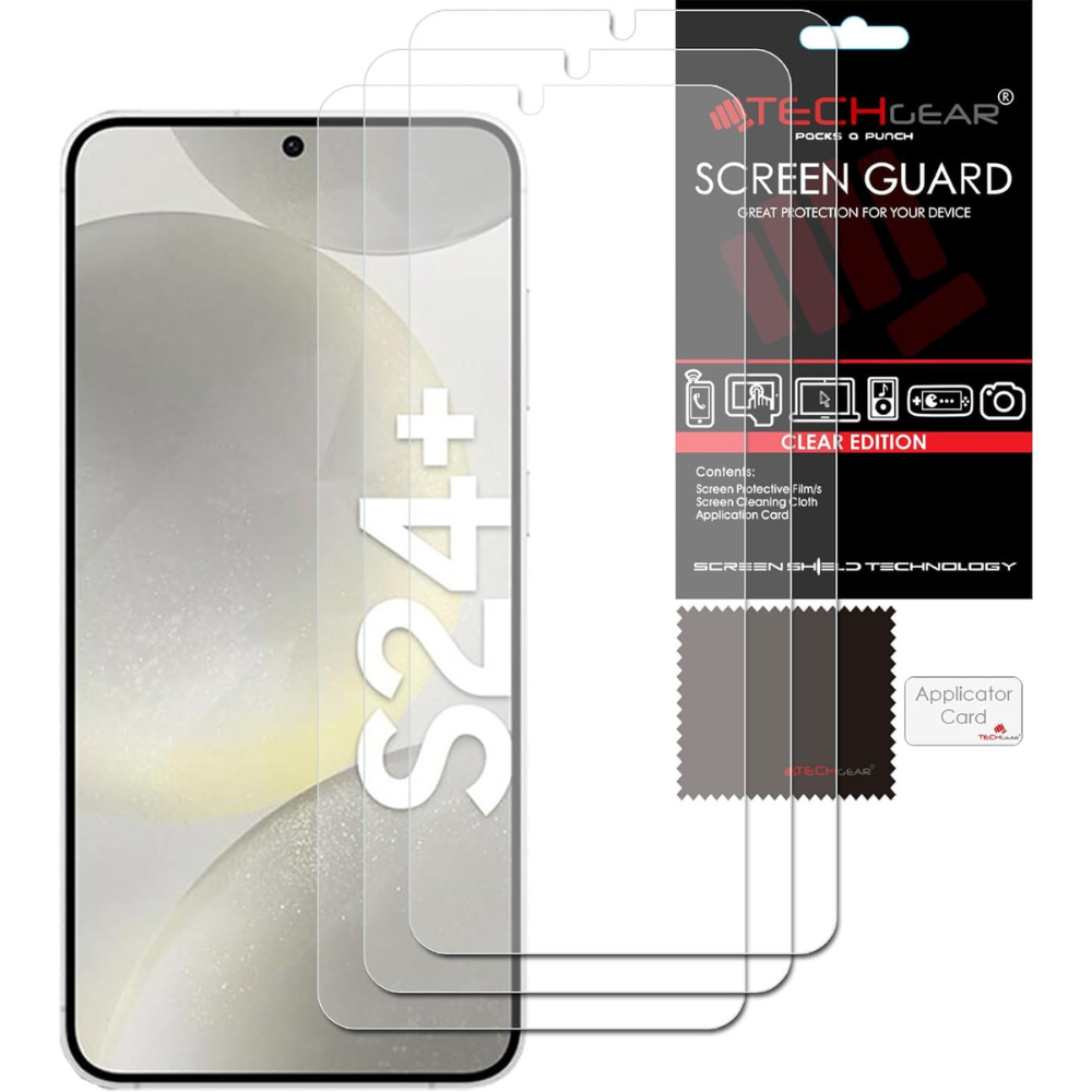 [3 Pack] Samsung Galaxy S24 Plus Clear Film Screen Protector
