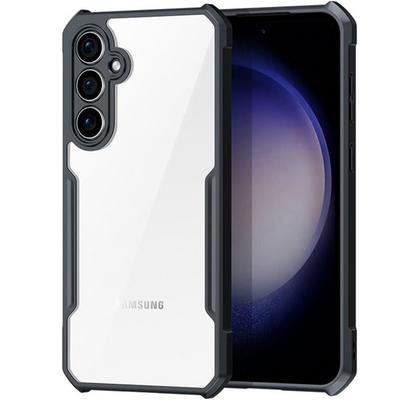 [Fusion Armour Case] Premium Hybrid Tough Heavy Duty, Clear Back, Bumper Case for Samsung Galaxy S23 FE 5G