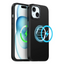 TECHGEAR iPhone 15 Magnetic Silicone Case, Premium Liquid Silicone Anti-Scratch Compatible with MagSafe Soft Gel Rubber, Microfibre Lining Shockproof Phone Case For iPhone 15 6.1" - Black