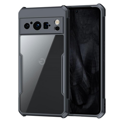 [Fusion Armour Case] Premium Hybrid Tough Heavy Duty, Clear Back, Bumper Case for Google Pixel 8 Pro 5G