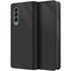 Galaxy Z Fold 5 Leather Wallet Case, Detachable Magnetic 2in1 Case with Screen Frame, Card Wallet & Stand - Black PU Leather for Samsung Z Fold 5