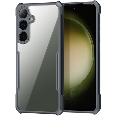 [Fusion Armour] Premium Hybrid Tough Rugged Protective Bumper Case Heavy Duty Protection with Clear Back For Samsung Galaxy S24 Plus