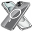 [Mag Fusion] Shockproof, Anti-Scratch, Slim & Light, Gel Bumper & Clear Hard Back Compatible with MagSafe Case Cover for iPhone 15 Plus 6.7"