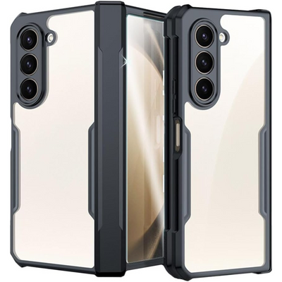 Samsung Galaxy Z Fold 5 Tough Case, Screen Protector Case with Hinge Protection Protective Case Heavy Duty with Built-in Glass Screen Protector