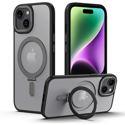 [Fusion Armour Ring] Premium Tough Protective Magnetic Ring Kickstand Case, MagSafe Case for iPhone 15 6.1"