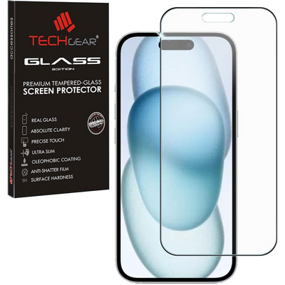 iPhone 15 Plus Anti Glare, Matte Full Coverage 3D Tempered Glass Screen Protectors