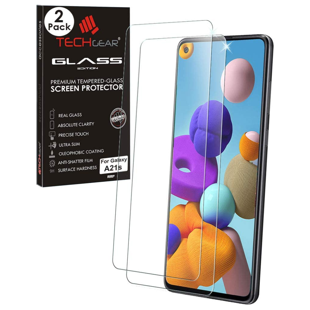 [2 Pack] Samsung Galaxy A21s / A80 Tempered Glass Screen Protectors