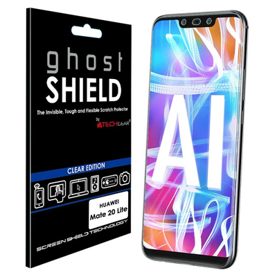 TECHGEAR Screen Protectors fit Huawei Mate 20 Lite [ghostSHIELD Edition] Reinforced Flexible TPU Screen Protector with Full Screen Coverage
