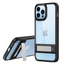 [Fusion Armour Kickstand] Tough Rugged Protective Kickstand Clear Case for Apple iPhone 14 Pro