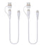TECHGEAR 2-in-1 100 W USB-A/C to USB-C Soft Silicone Fast Charging Cable – Tangle-Free, PD 3.0/QC 4.0, E-Marker – Black | Red | White – 30 cm | 1 m | 2 m | 3 m | 2 Pack | 3 Pack