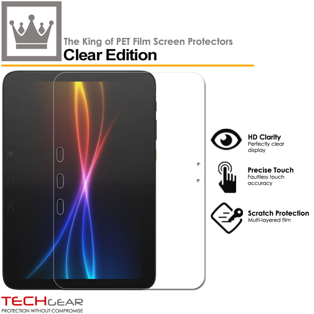 TECHGEAR Screen Protector for Samsung Galaxy Tab Active 5 Pro 10.1" (SM-X350 / SM-X356B) – Clear Film, Field-Grade Display Scratch Protection, 1 / 2 / 3 / 5 Packs