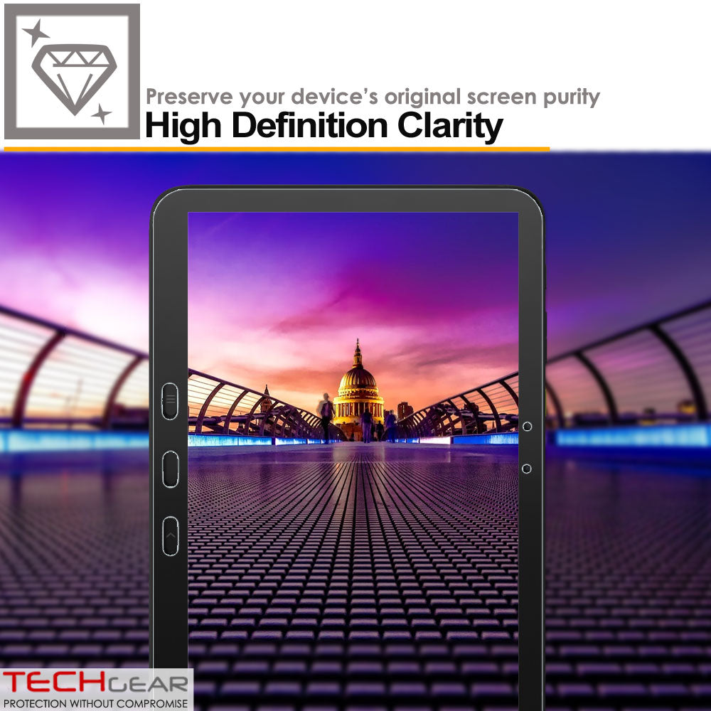 TECHGEAR Screen Protector for Samsung Galaxy Tab Active 5 Pro 10.1" (SM-X350 / SM-X356B) – Clear Film, Field-Grade Display Scratch Protection, 1 / 2 / 3 / 5 Packs