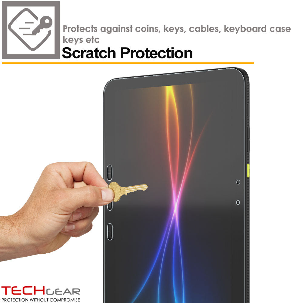 TECHGEAR Screen Protector for Samsung Galaxy Tab Active 5 Pro 10.1" (SM-X350 / SM-X356B) – Clear Film, Field-Grade Display Scratch Protection, 1 / 2 / 3 / 5 Packs