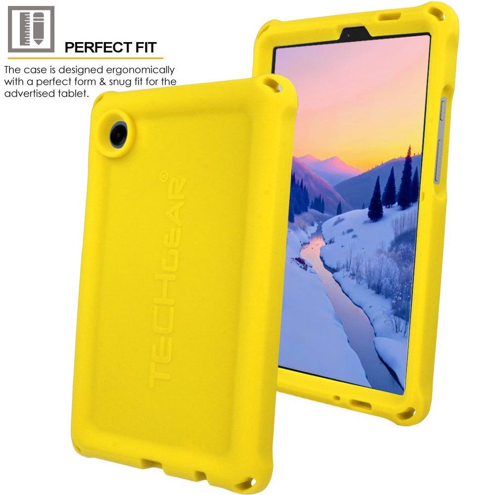 TECHGEAR Bumper Case for Samsung Galaxy Tab A11 8.7" & Tab A9 8.7" - Shockproof Soft Easy Grip Rugged Silicone Case (SM-X130 / SM-X135 / SM-X110 / SM-X115)