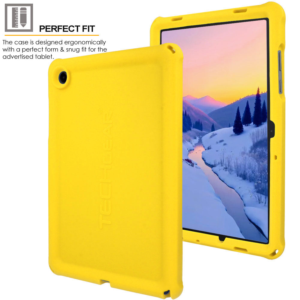 TECHGEAR Bumper Case for Samsung Galaxy Tab A11+ / A11 Plus & Tab A9+ / A9 Plus 11" – Kids Shockproof Silicone Case with Screen Protector (SM-X230 / SM-X236 / SM-X210 / SM-X215 / SM-X216)