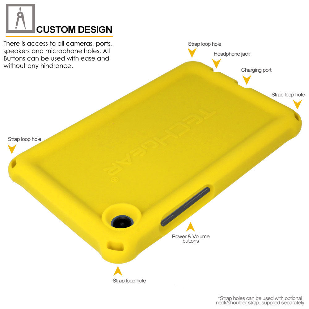 TECHGEAR Bumper Case for Samsung Galaxy Tab A11 8.7" & Tab A9 8.7" - Shockproof Soft Easy Grip Rugged Silicone Case (SM-X130 / SM-X135 / SM-X110 / SM-X115)